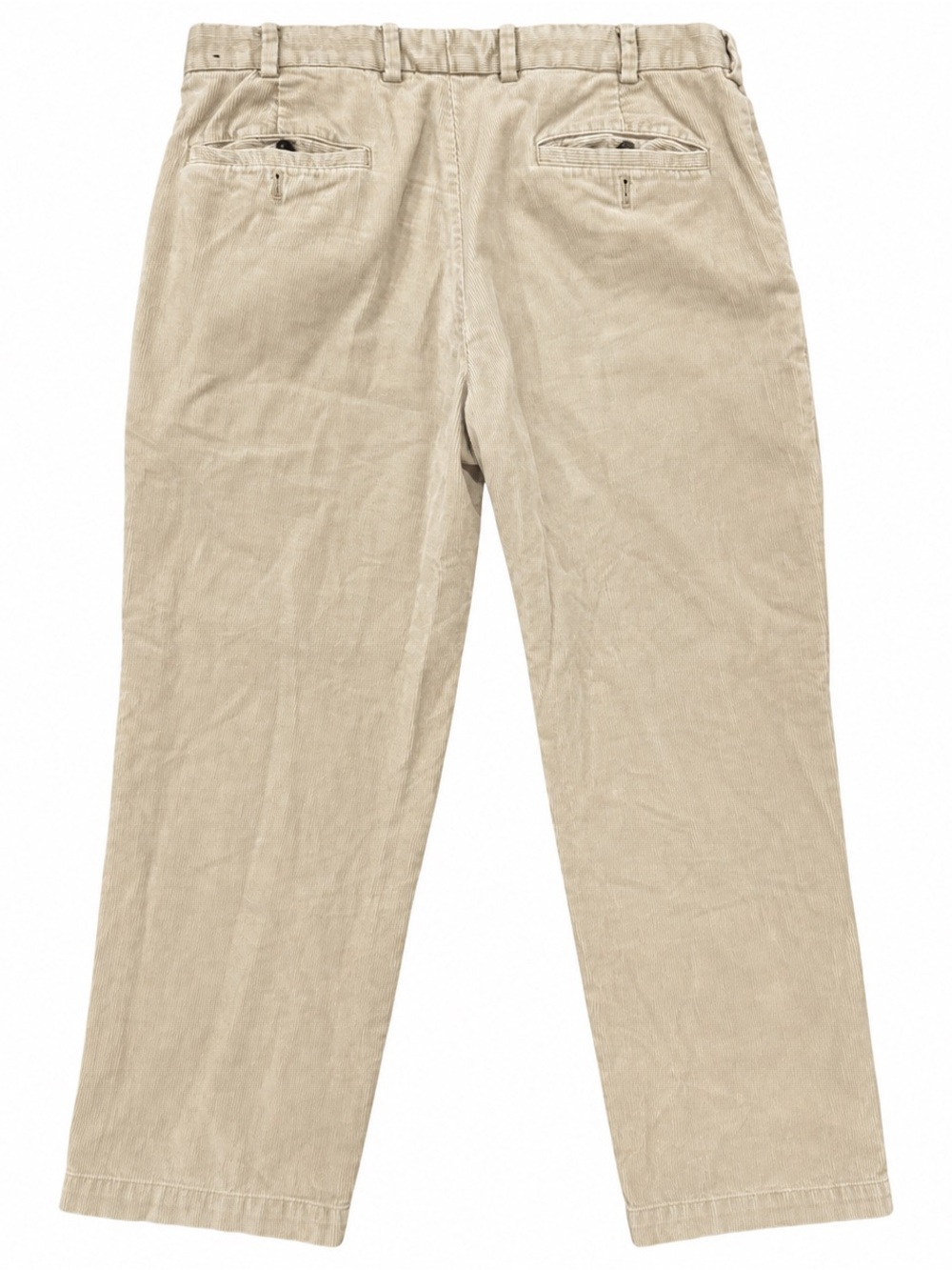 Brooks Brothers Milano Men’s 34x30 Tan Corduroy Pants Chino Trousers 100% Cotton - Picture 2 of 5